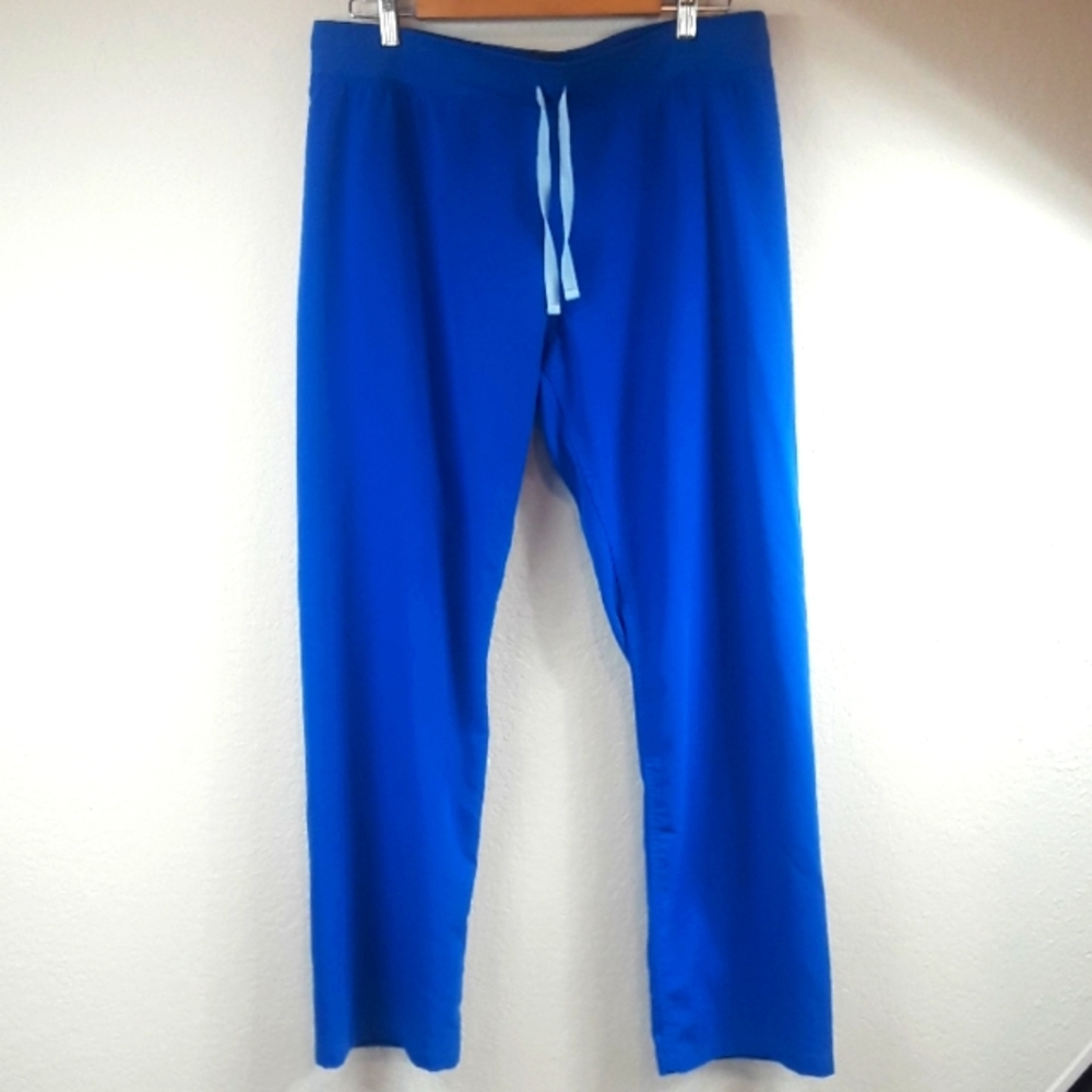 Figs Blue Straight Leg Pants